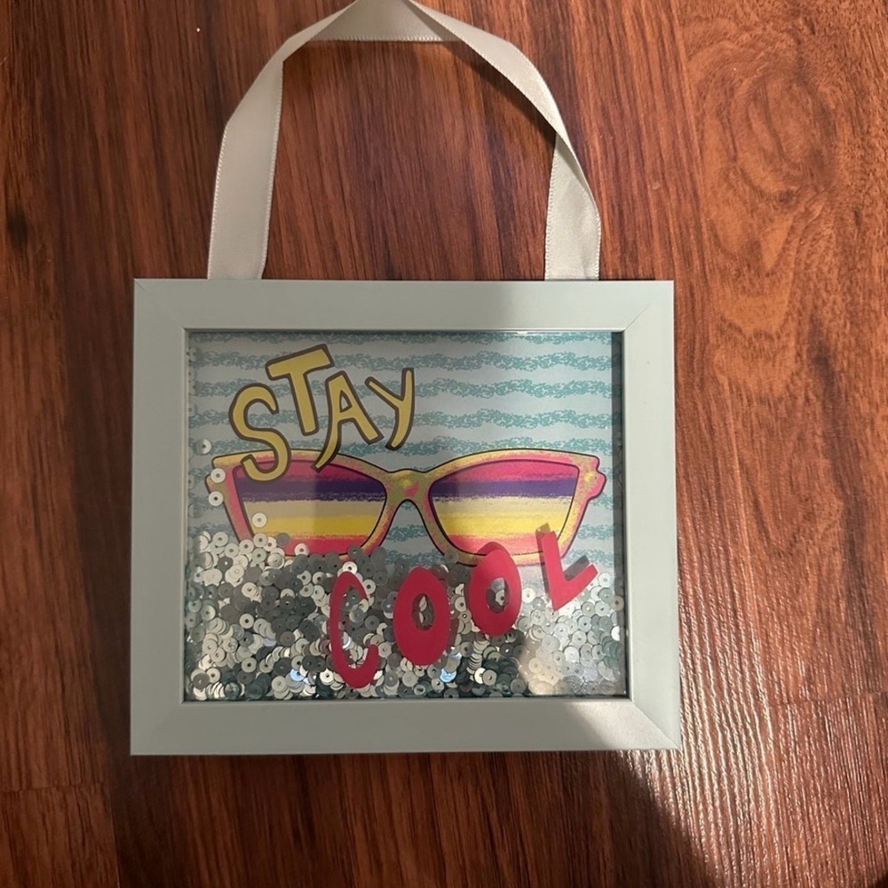 Stay Cool Wall Art with Sunglasses Design